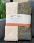Paisley Taupe Washable Indoor-Outdoor Rug