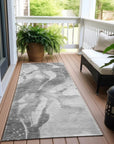 Serenza Gray Washable Indoor - Outdoor Rug - LOOMLAN - LOOMLAN Rugs - Outdoor Rugs