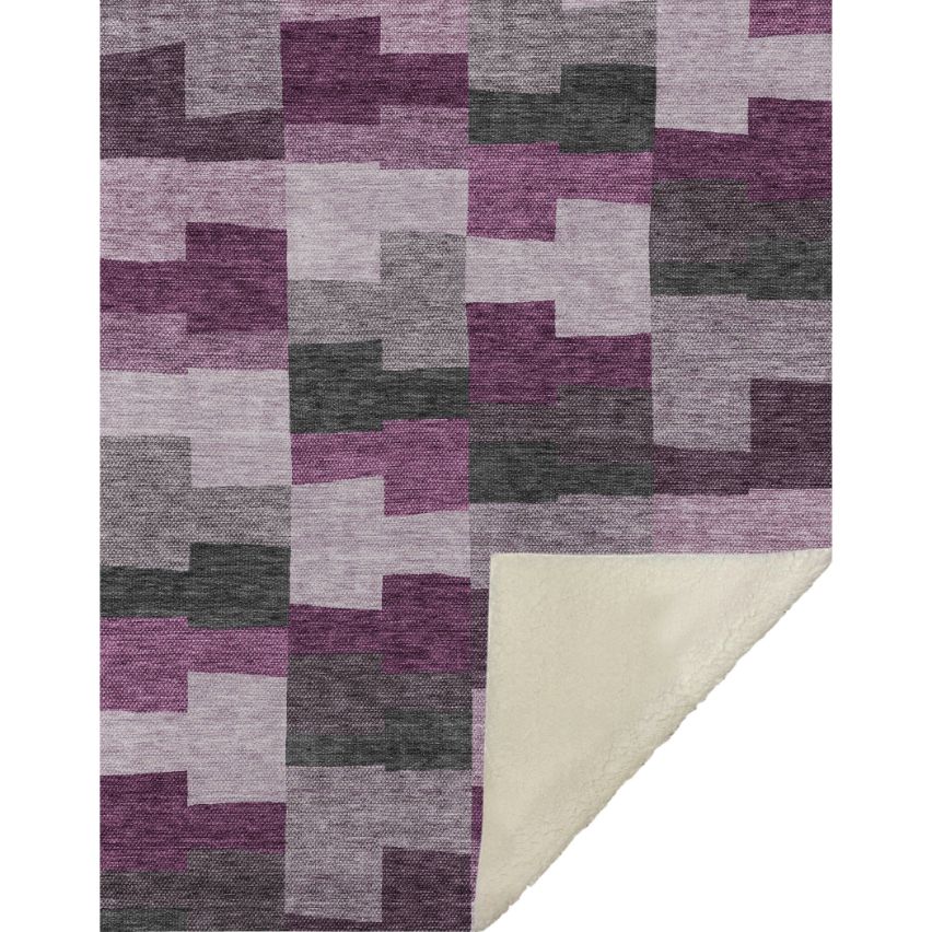 Flowing Harmony Red Washable Indoor-Outdoor Rug