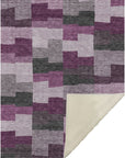 Flowing Harmony Red Washable Indoor-Outdoor Rug