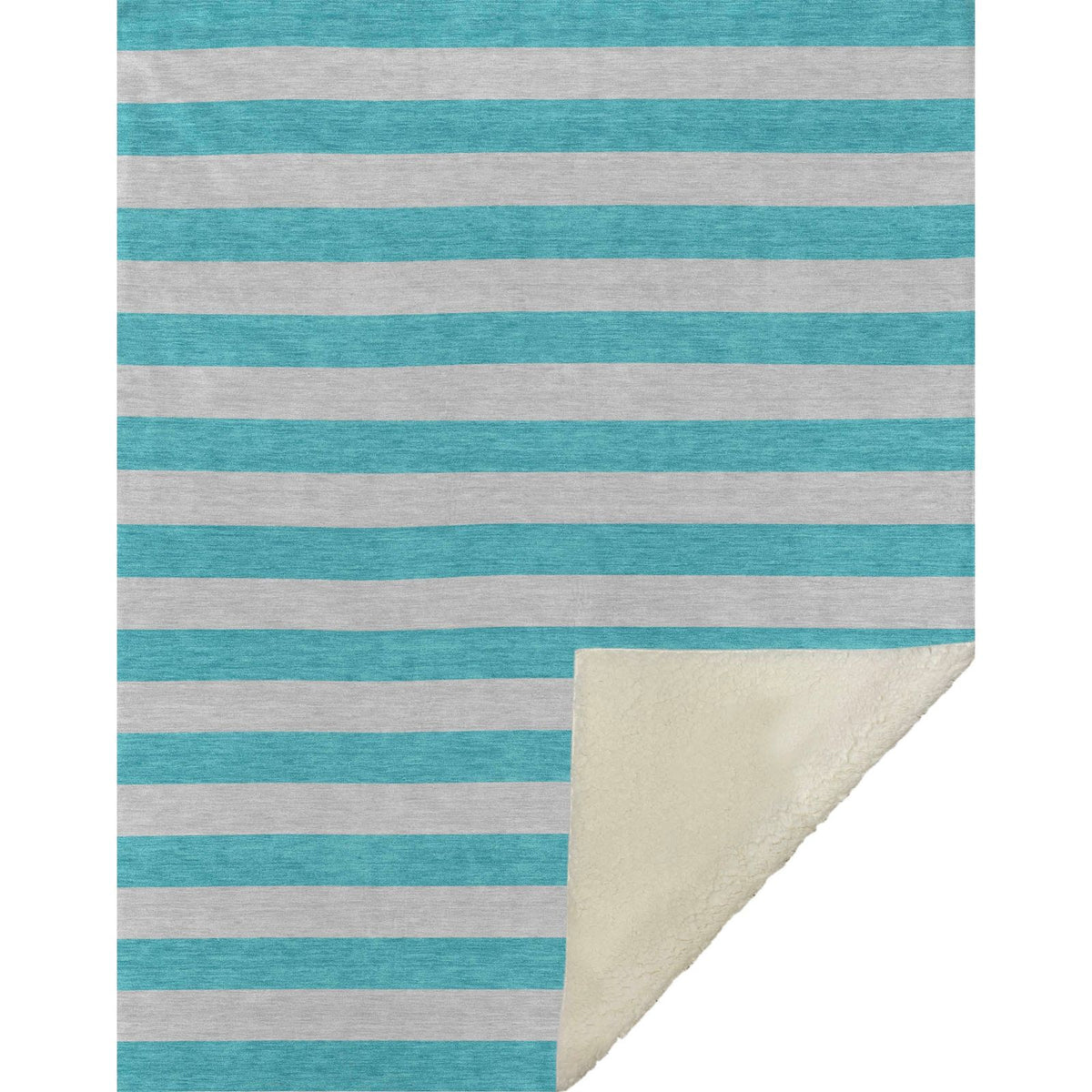 Fluid Mirage Turquoise Washable Indoor-Outdoor Rug