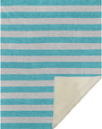 Fluid Mirage Turquoise Washable Indoor-Outdoor Rug