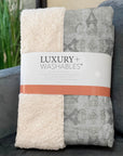 Panel Ivory Washable Indoor-Outdoor Rug