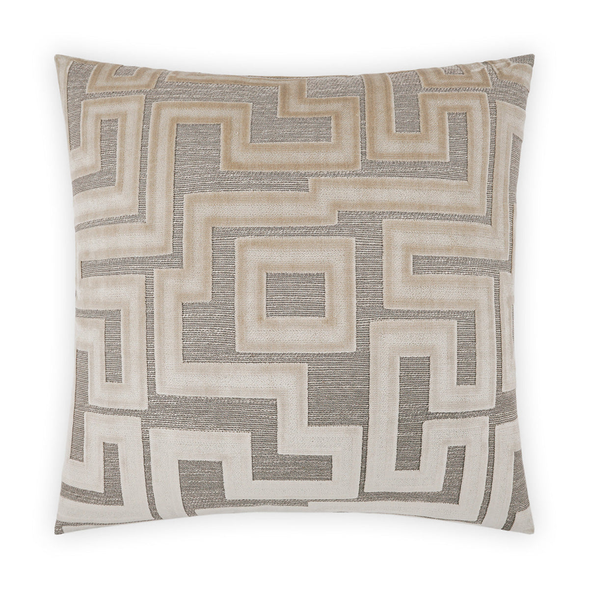 D.V. Kap Modernist Oat Brown Throw Pillow With Insert