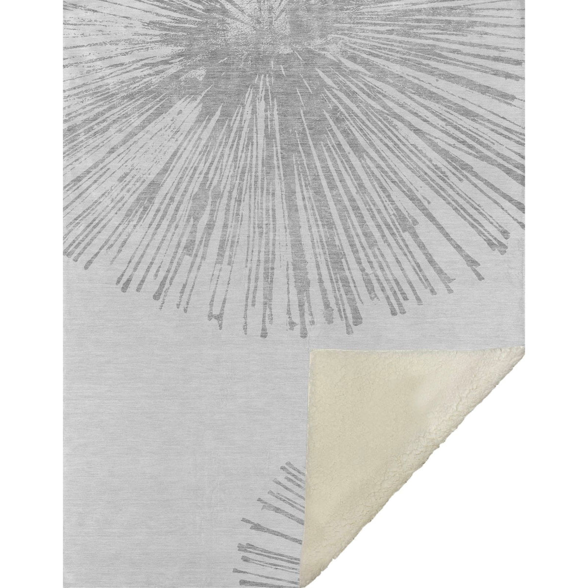 Circles Grey Washable Indoor-Outdoor Rug