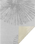 Circles Grey Washable Indoor-Outdoor Rug