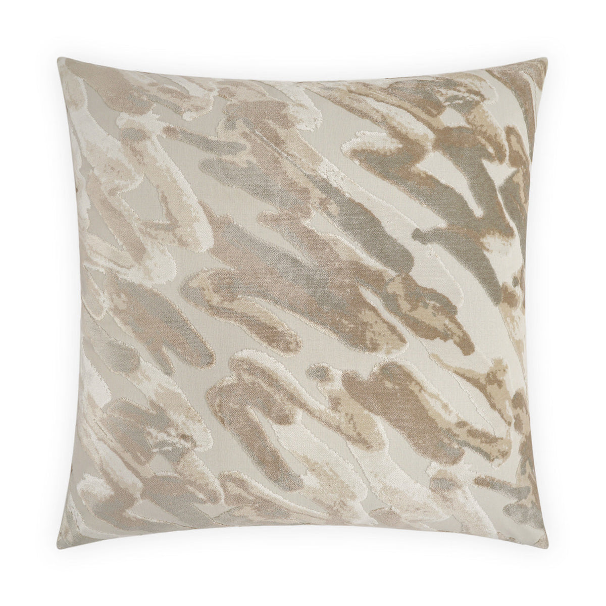 D.V. Kap Spoken Shimmer Brown Throw Pillow With Insert