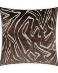 D.V. Kap Zuniga Chocolate Brown Throw Pillow With Insert