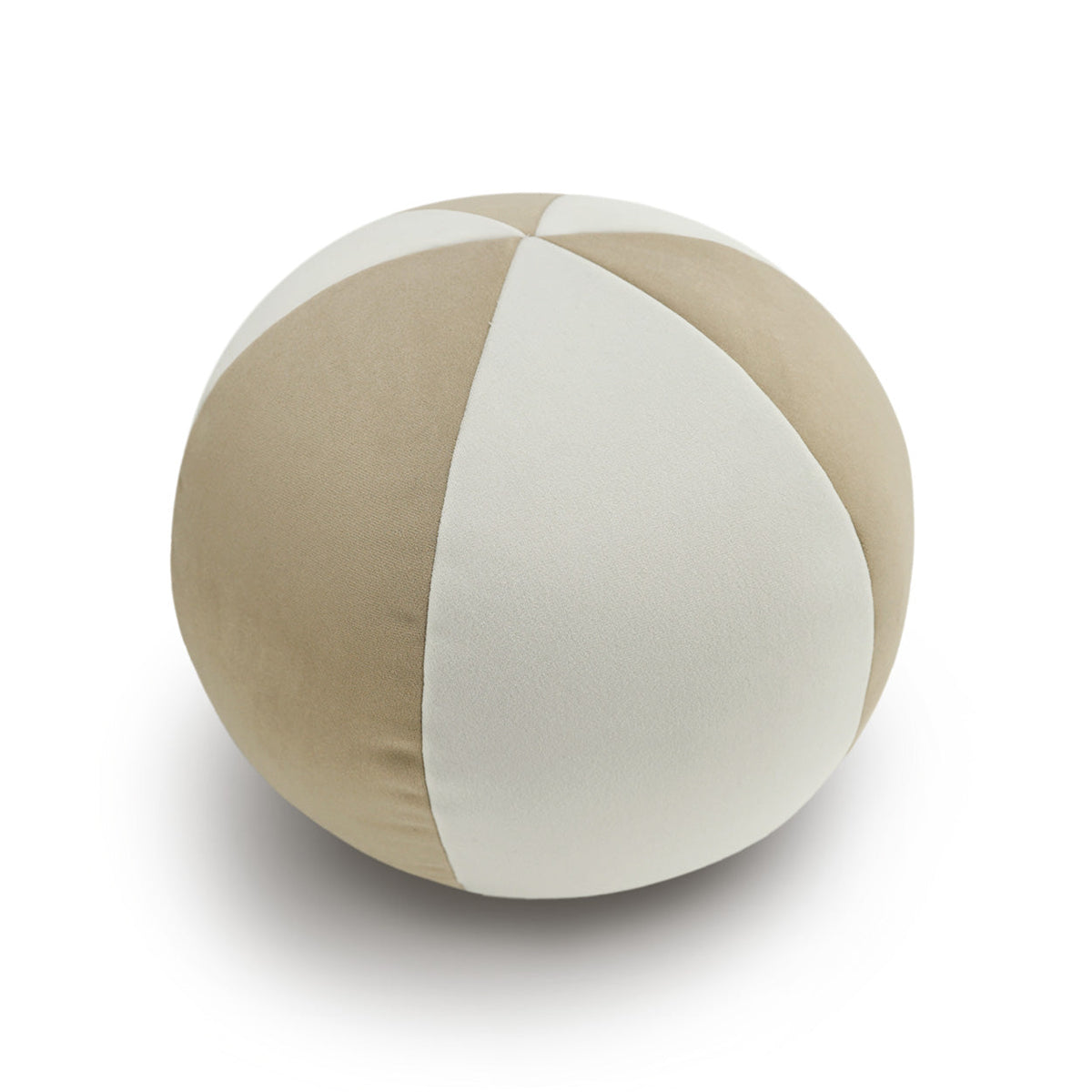 D.V. Kap Posh Ball II Latte Brown Throw Pillow With Insert