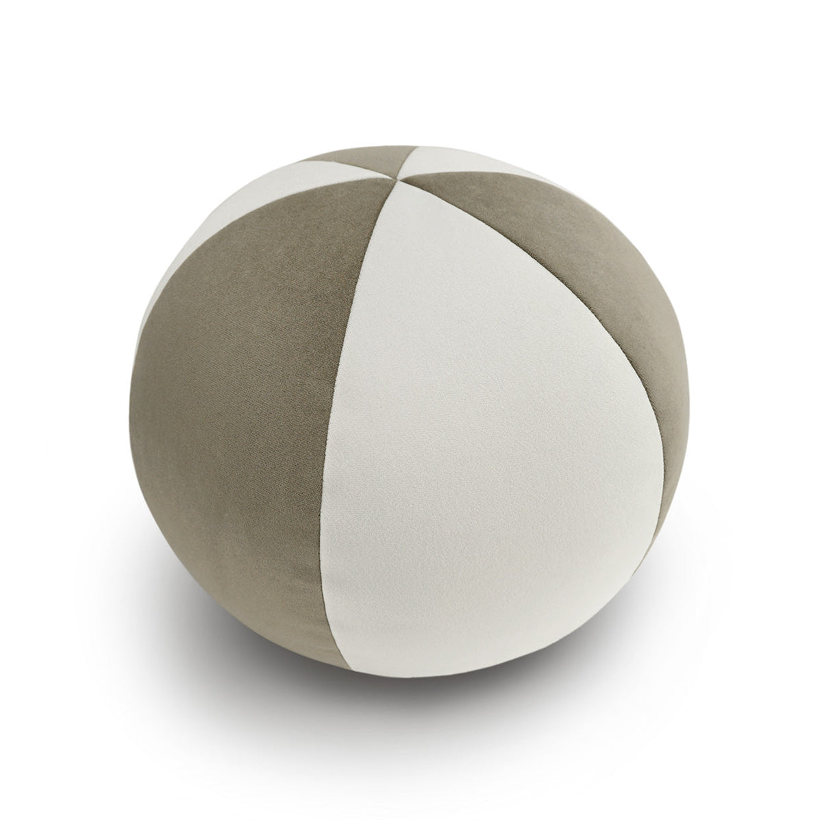 D.V. Kap Posh Ball II Stone Grey Throw Pillow With Insert