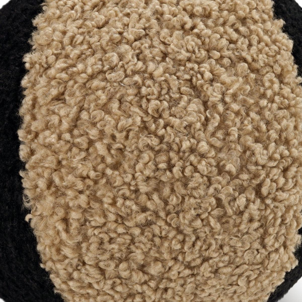 D.V. Kap Poodle Ball II Jet Black Throw Pillow With Insert