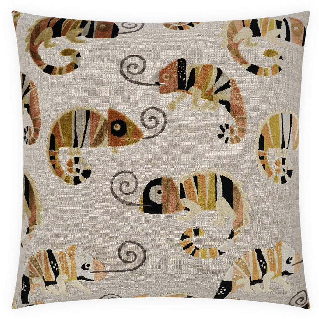 D.V. Kap Chameleon Handcrafted Throw Pillow