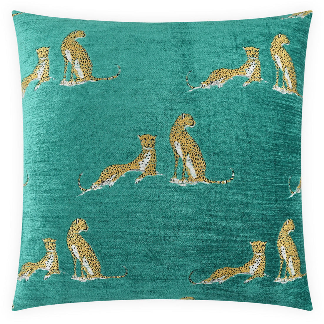 D.V. Kap Little Iris Teal Throw Pillow