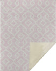 Offset Stripes Pink Washable Indoor-Outdoor Rug