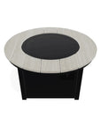 42" Round Polymer Top Chat Height Fire Table - LOOMLAN - Telescope - Outdoor Fire Tables