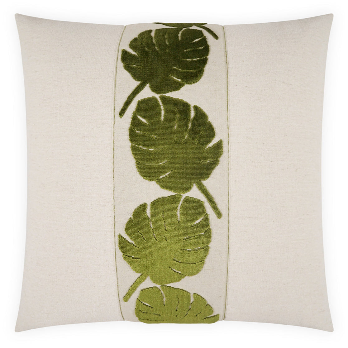 D.V. Kap Palm Leaf Handcrafted Throw Pillow