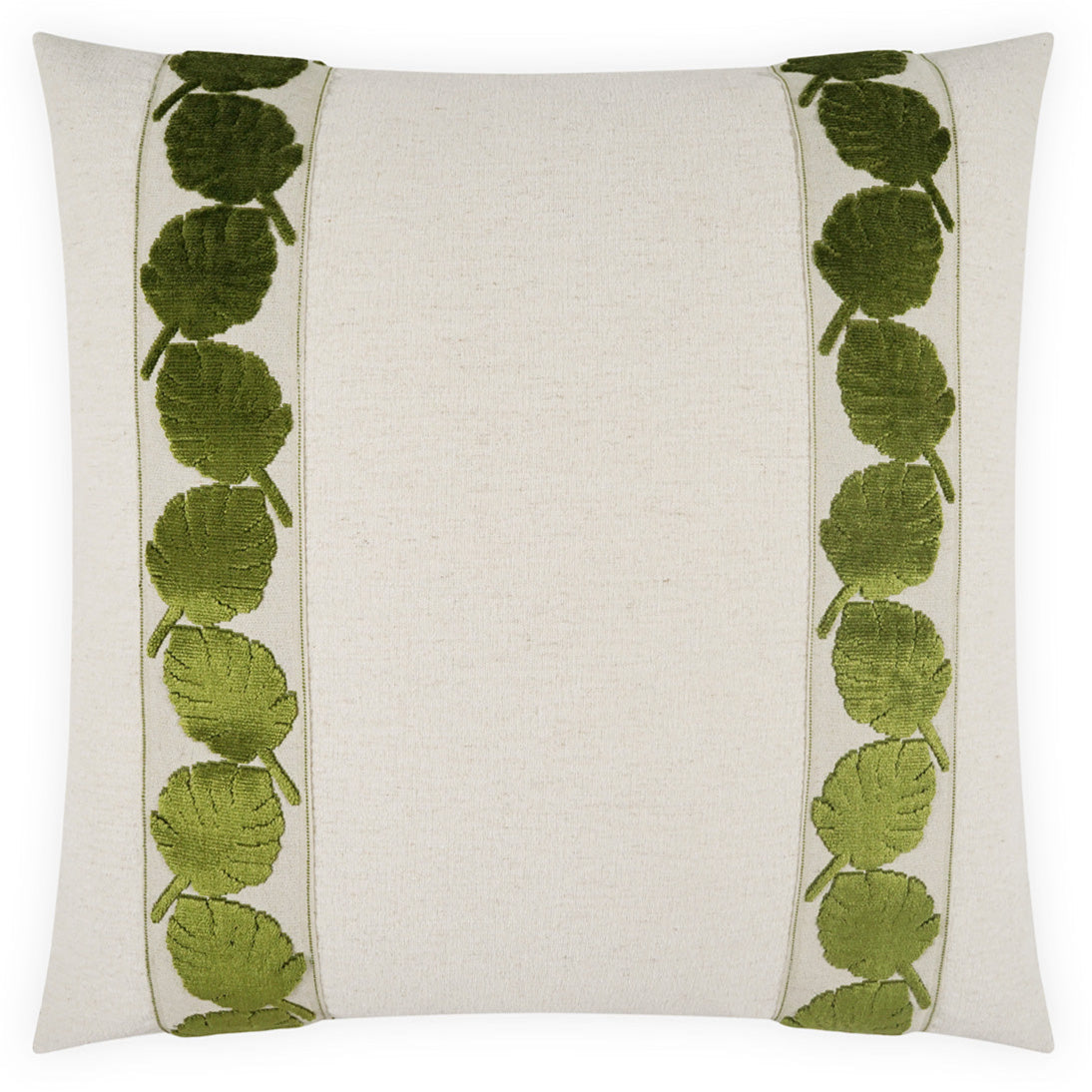 D.V. Kap Palm Leaf Mini Handcrafted Throw Pillow