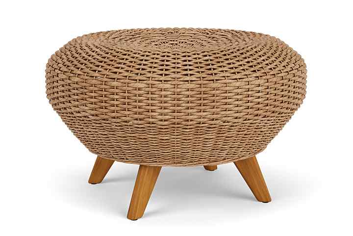 Lloyd Flanders Tobago Hyacinth Outdoor Ottoman