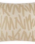 D.V. Kap Gambit Ivory Throw Pillow