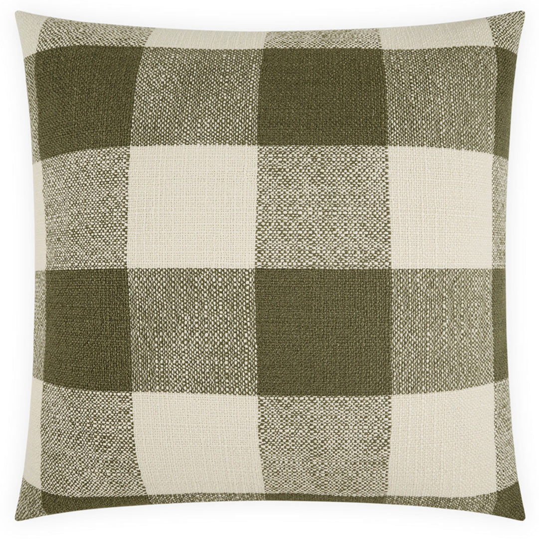 D.V. Kap Checked Out Removable Cover  Throw Pillow
