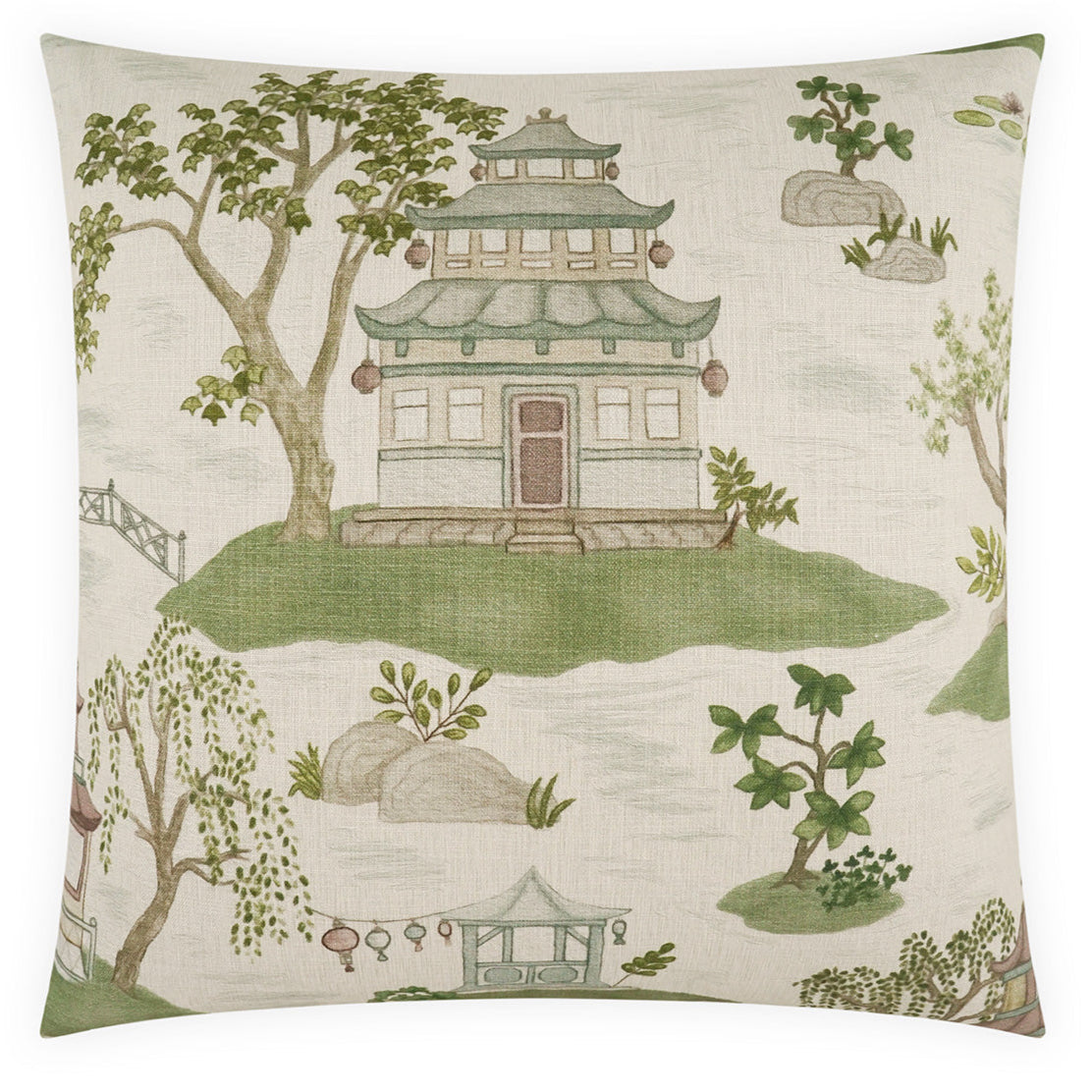 D.V. Kap Tang Cotton Throw Pillow