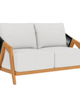 Lloyd Flanders Alpine Teak Wooden Outdoor Loveseat
