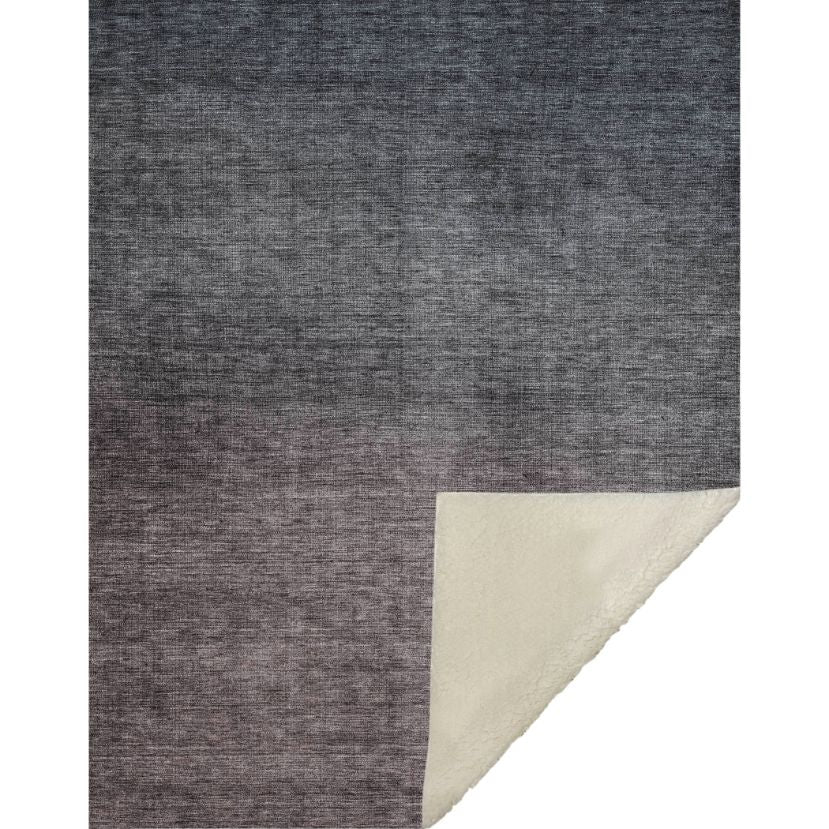 Quiet Current Grey Washable Indoor-Outdoor Rug