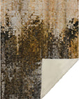Dust Echo Brown Washable Indoor-Outdoor Rug