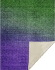 Quiet Current Green Washable Indoor-Outdoor Rug