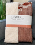 Nautical Terracotta Washable Indoor-Outdoor Rug