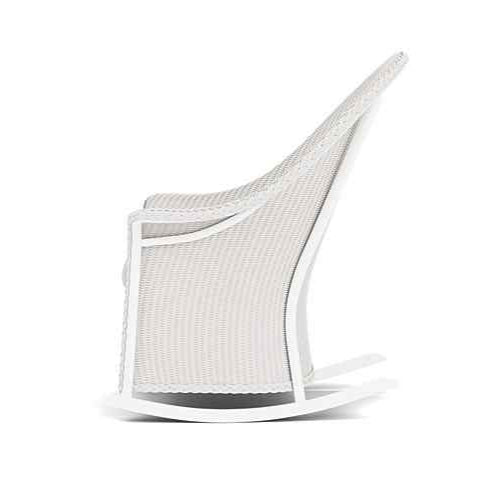 Loom Wicker High Back Porch Outdoor Rocker