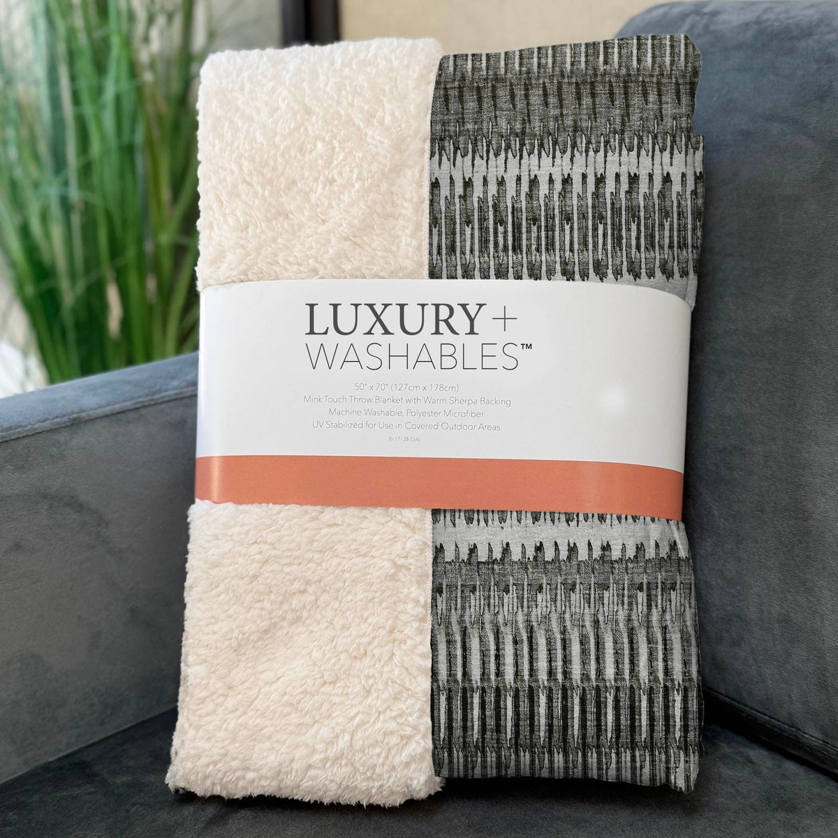 Hushed Grey Washable Indoor-Outdoor Rug
