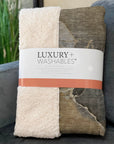 Muted Whispers Brown Washable Indoor-Outdoor Rug
