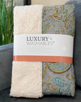 Paisley Grey Washable Indoor-Outdoor Rug
