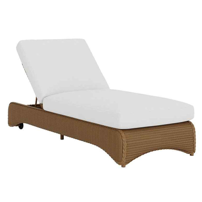 Lloyd Flanders Loom Wicker Outdoor Chaise