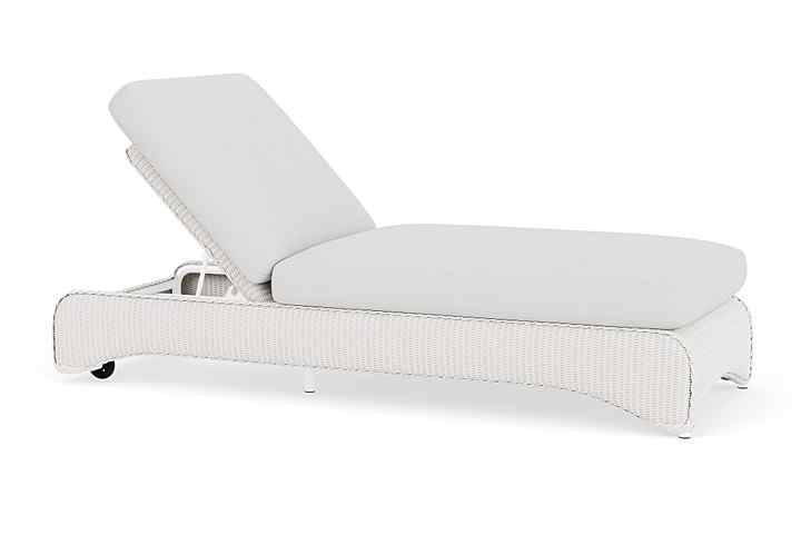 Lloyd Flanders Loom Wicker Outdoor Chaise