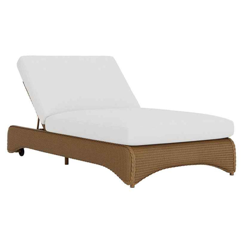 Lloyd Flanders Loom Wicker Double Outdoor Chaise