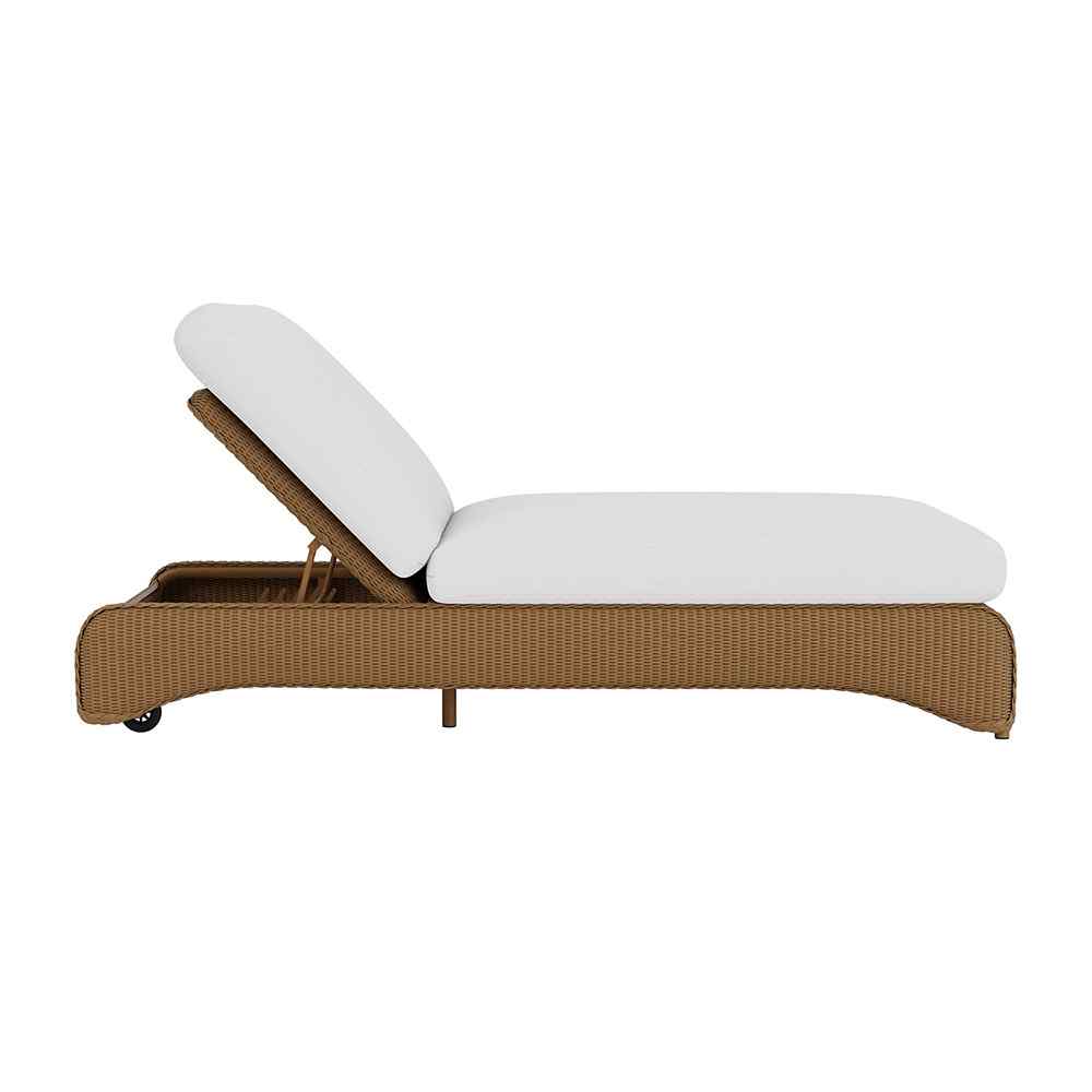 Lloyd Flanders Loom Wicker Double Outdoor Chaise