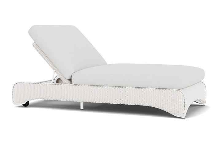 Lloyd Flanders Loom Wicker Double Outdoor Chaise