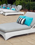 Lloyd Flanders Loom Wicker Double Outdoor Chaise