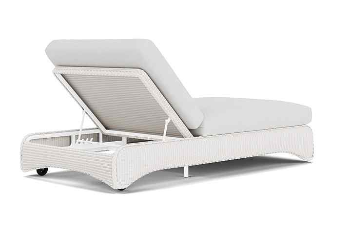 Lloyd Flanders Loom Wicker Double Outdoor Chaise