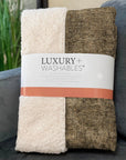 Faded Rhythm Brown Washable Indoor-Outdoor Rug