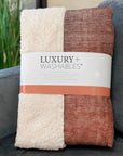 Ombre Teal Washable Indoor-Outdoor Rug
