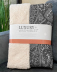 Woven Blocks Grey Washable Indoor-Outdoor Rug
