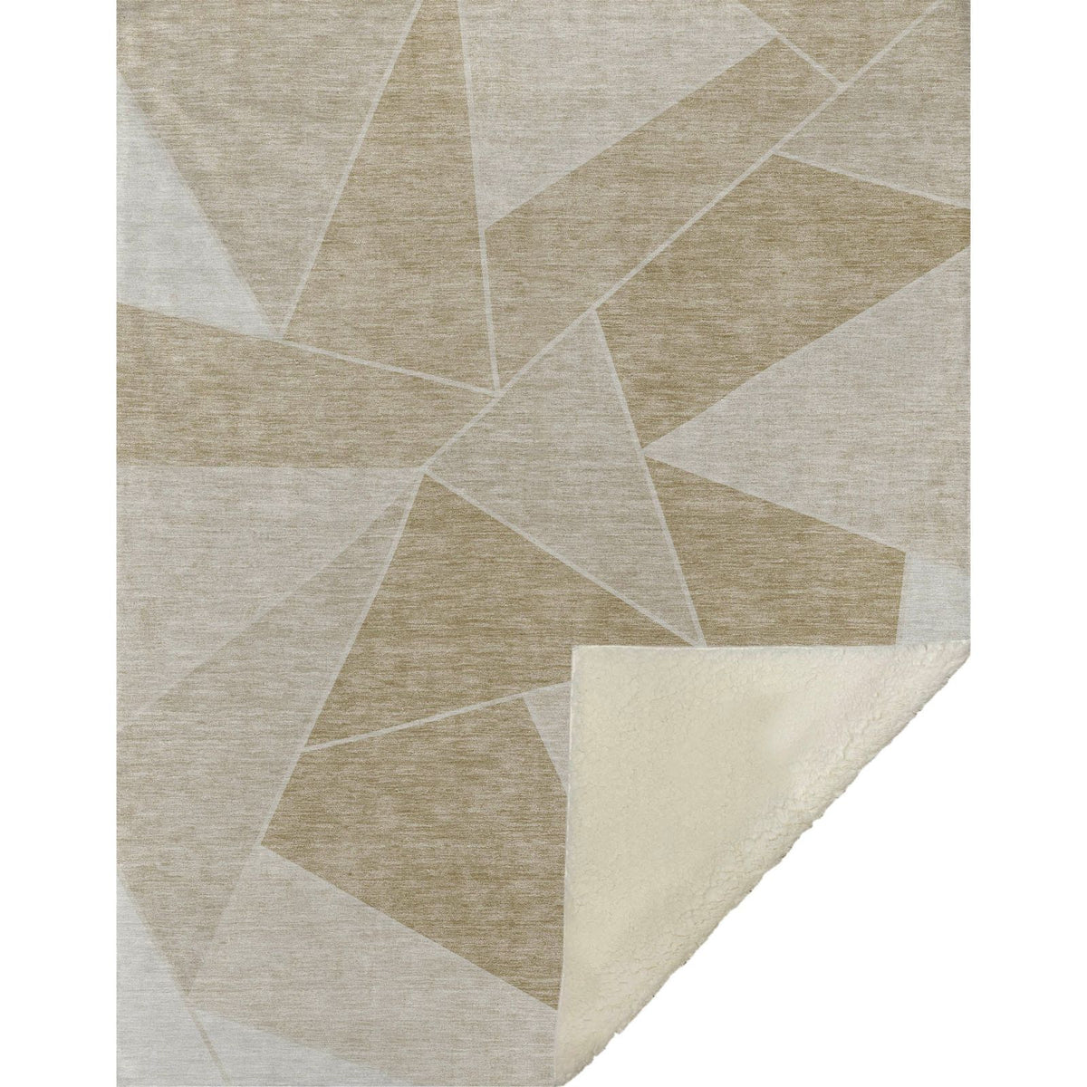 Gentle Waves Beige Washable Indoor-Outdoor Rug