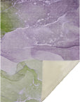 Muted Whispers Purple Washable Indoor-Outdoor Rug