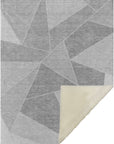 Gentle Waves Grey Washable Indoor-Outdoor Rug