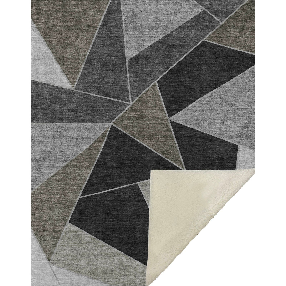 Gentle Waves Chocolate Washable Indoor-Outdoor Rug