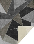 Gentle Waves Chocolate Washable Indoor-Outdoor Rug