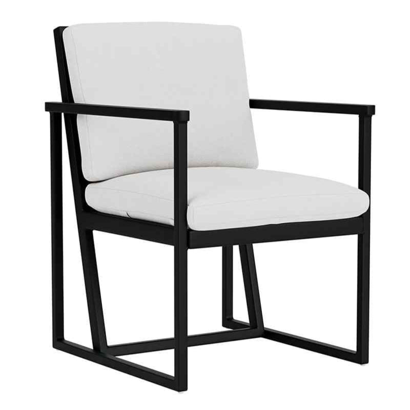 Lloyd Flanders Summit Aluminum Frame Outdoor Dining Armchair